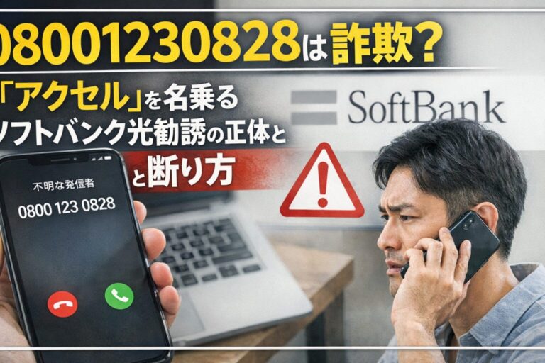 08001230828は詐欺？「アクセル」を名乗るソフトバンク光勧誘の正体と断り方 | すっきりブログ